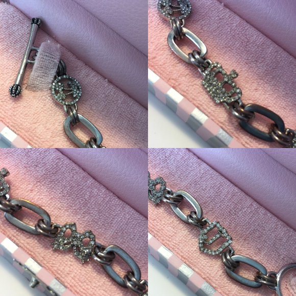 💍🍒👑JUICY COUTURE Silver/CZ Bracelet💍🍒👑 - Picture 6 of 8